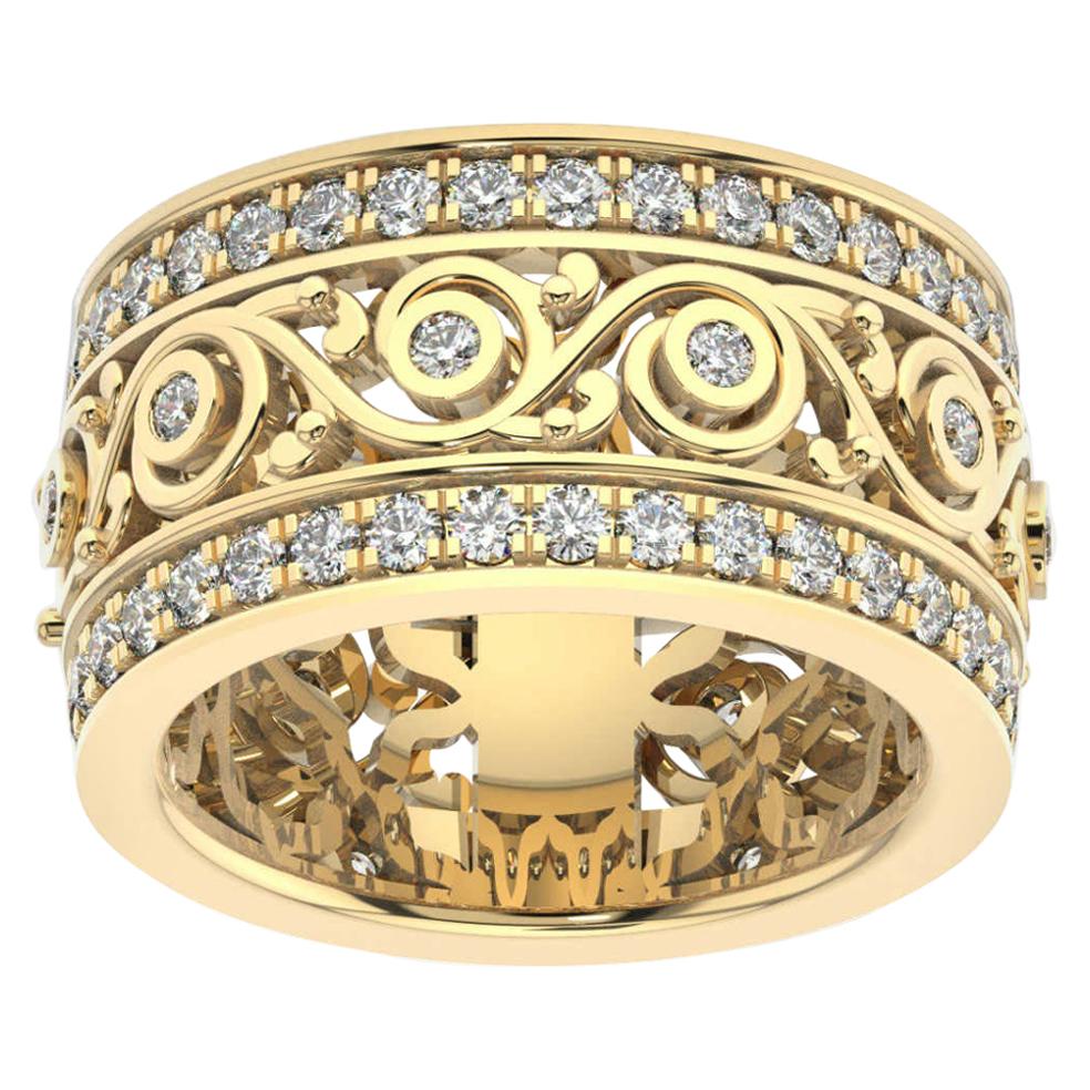 18 Karat Gelbgold Charlotte Royal Diamantring '1 1/2 Ct. tw' im Angebot