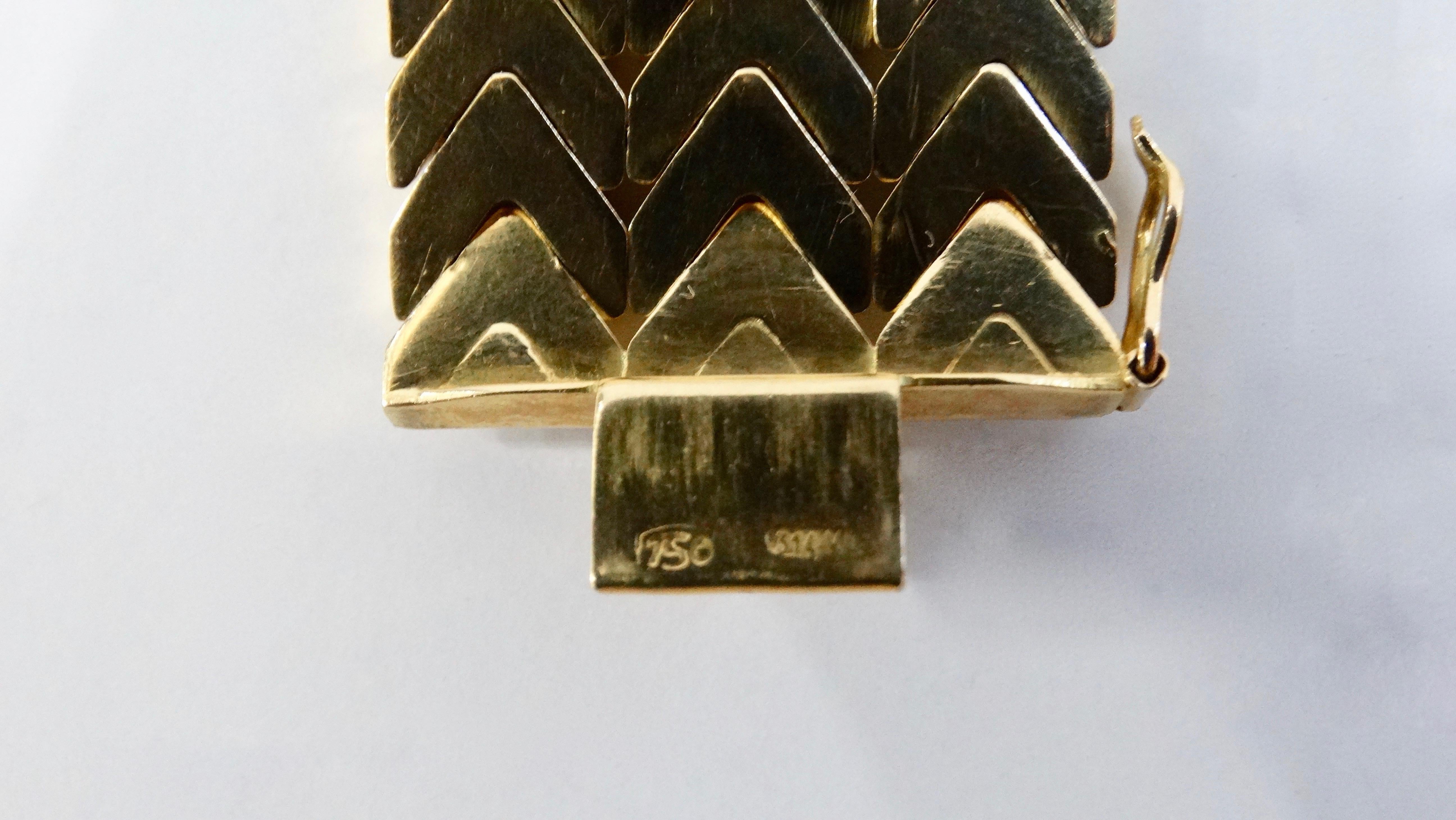 chevron gold bracelet