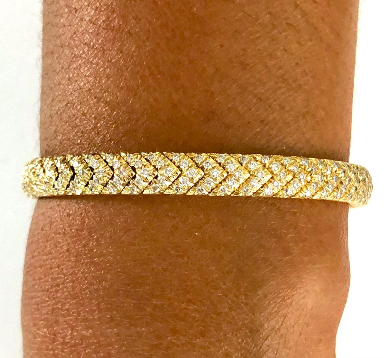 chevron diamond bracelet