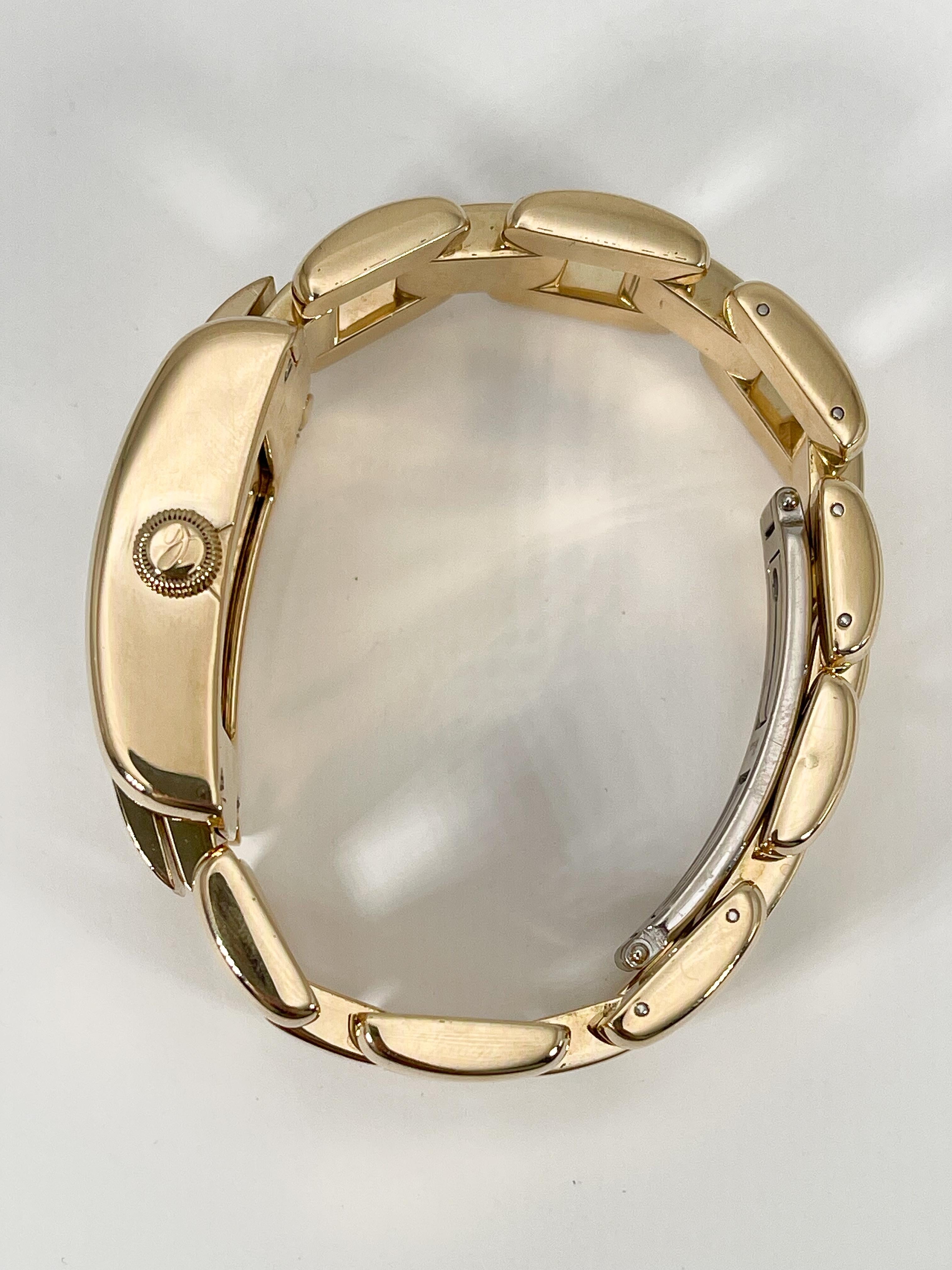 18K Yellow Gold Chopard La Strada with Rare Mother of Pearl Dial For Sale 2
