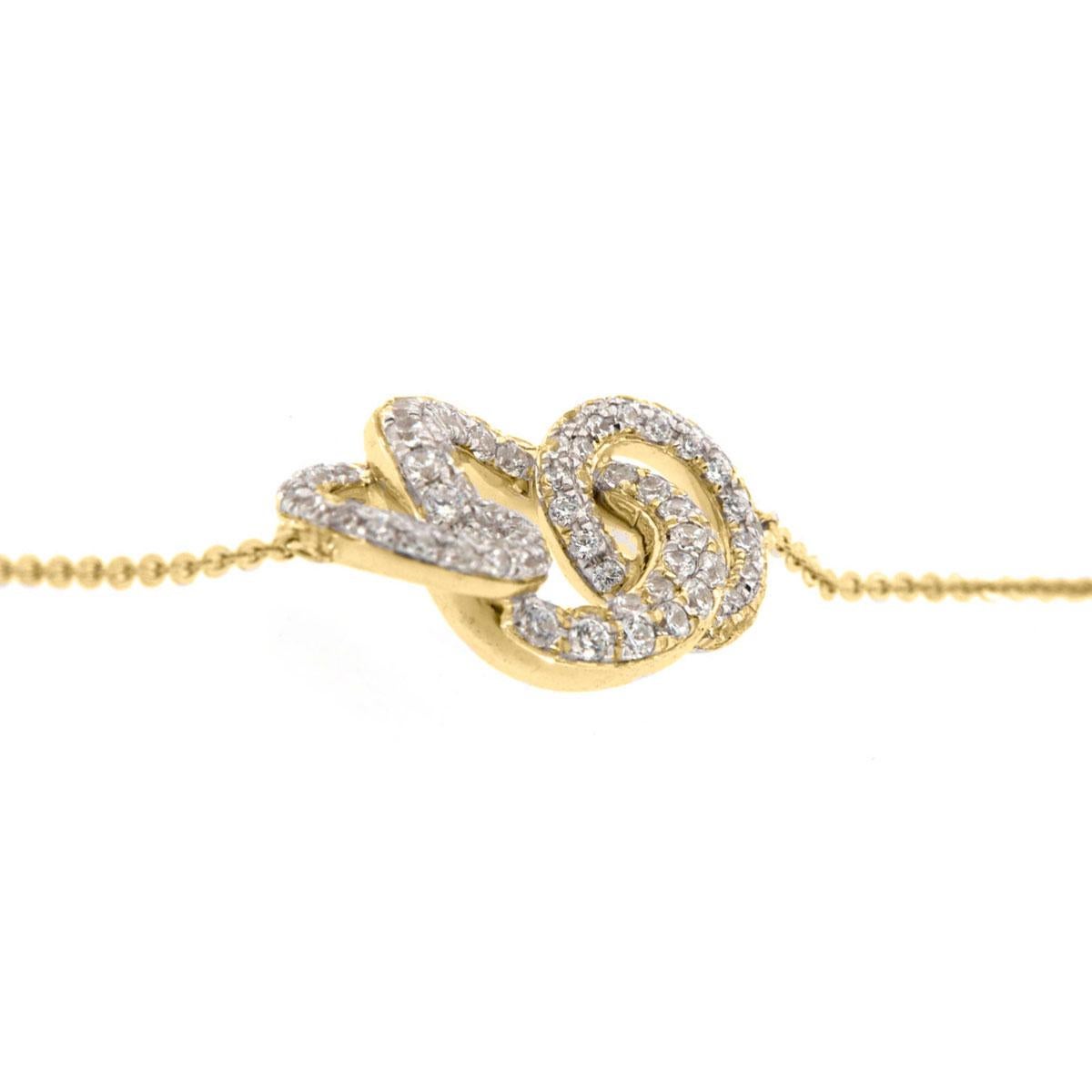 18k Yellow Gold Circle Diamond Bracelet '3/4 Ct. Tw' In New Condition For Sale In San Francisco, CA
