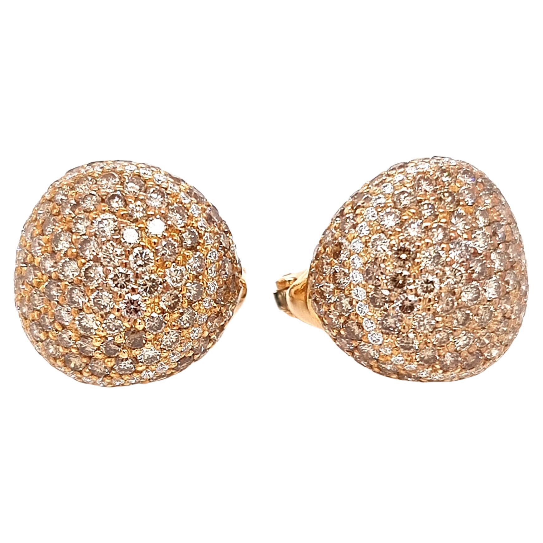 Tanzanite and 0.78 Diamond Clip Earrings On White Gold Italy with box