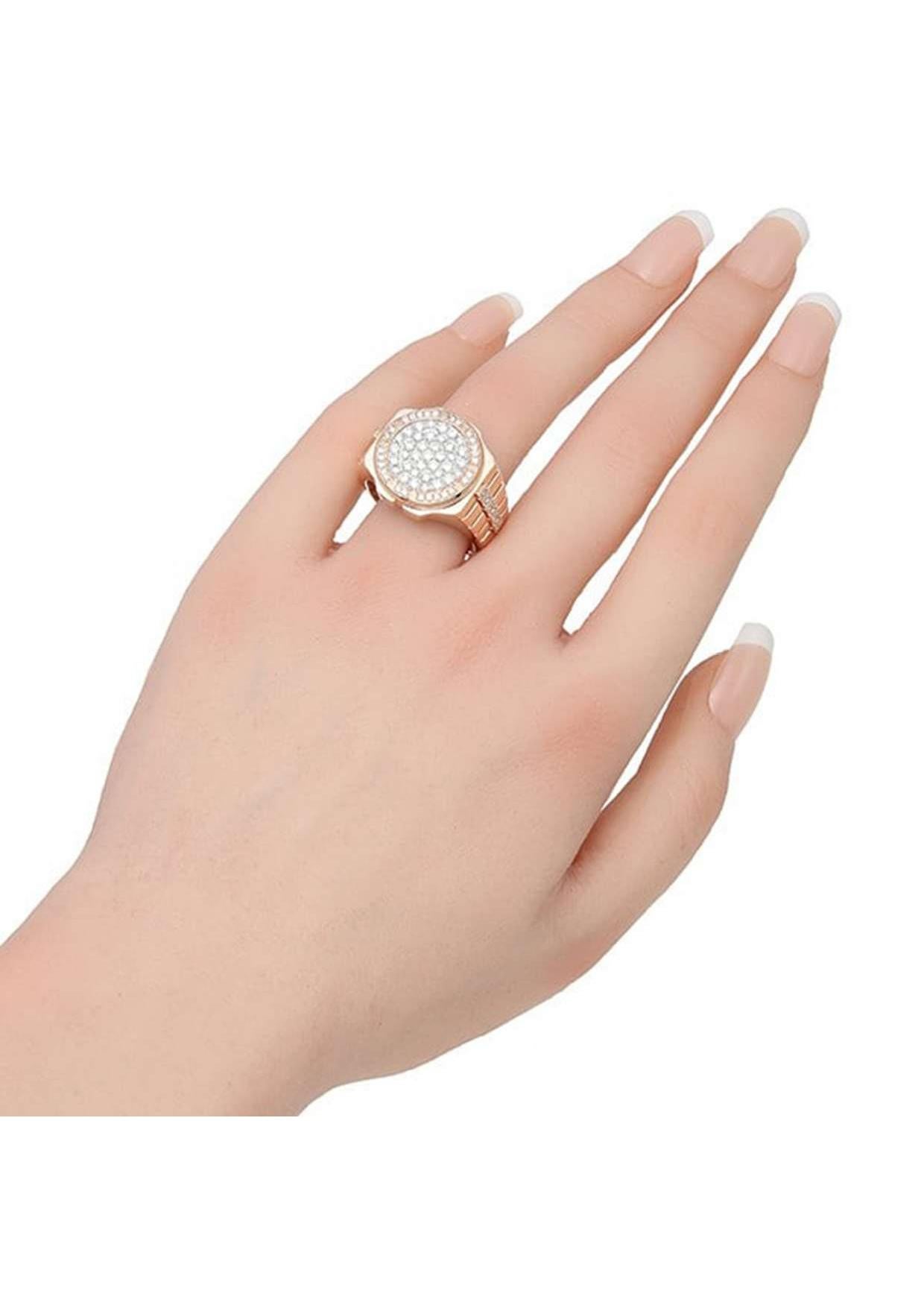Oval Cut 18K Yellow Gold Clock-Shaped Diamond Ring, 0.80ct, Size 11.25 For Sale