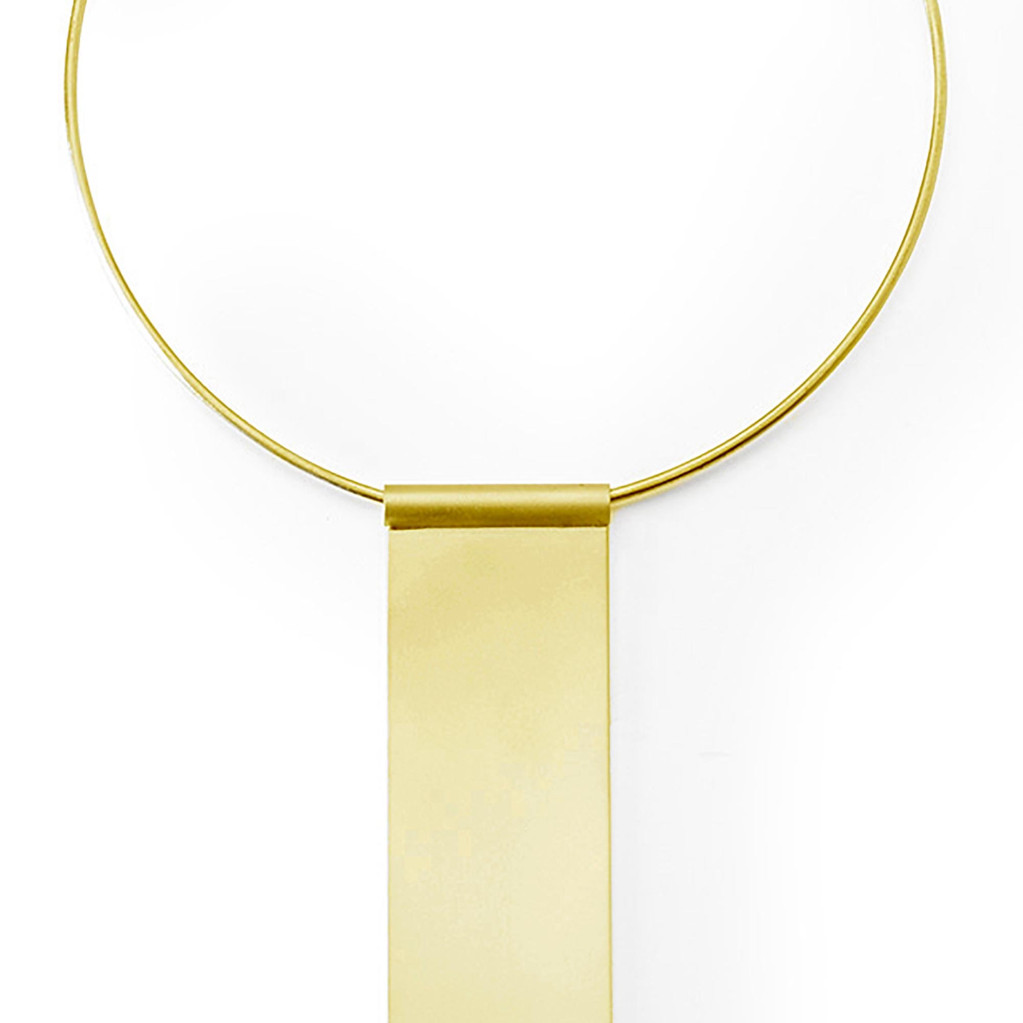 Princess Cut 18 Karat Yellow Gold Collar Necklace by Kyla Katz For Sale