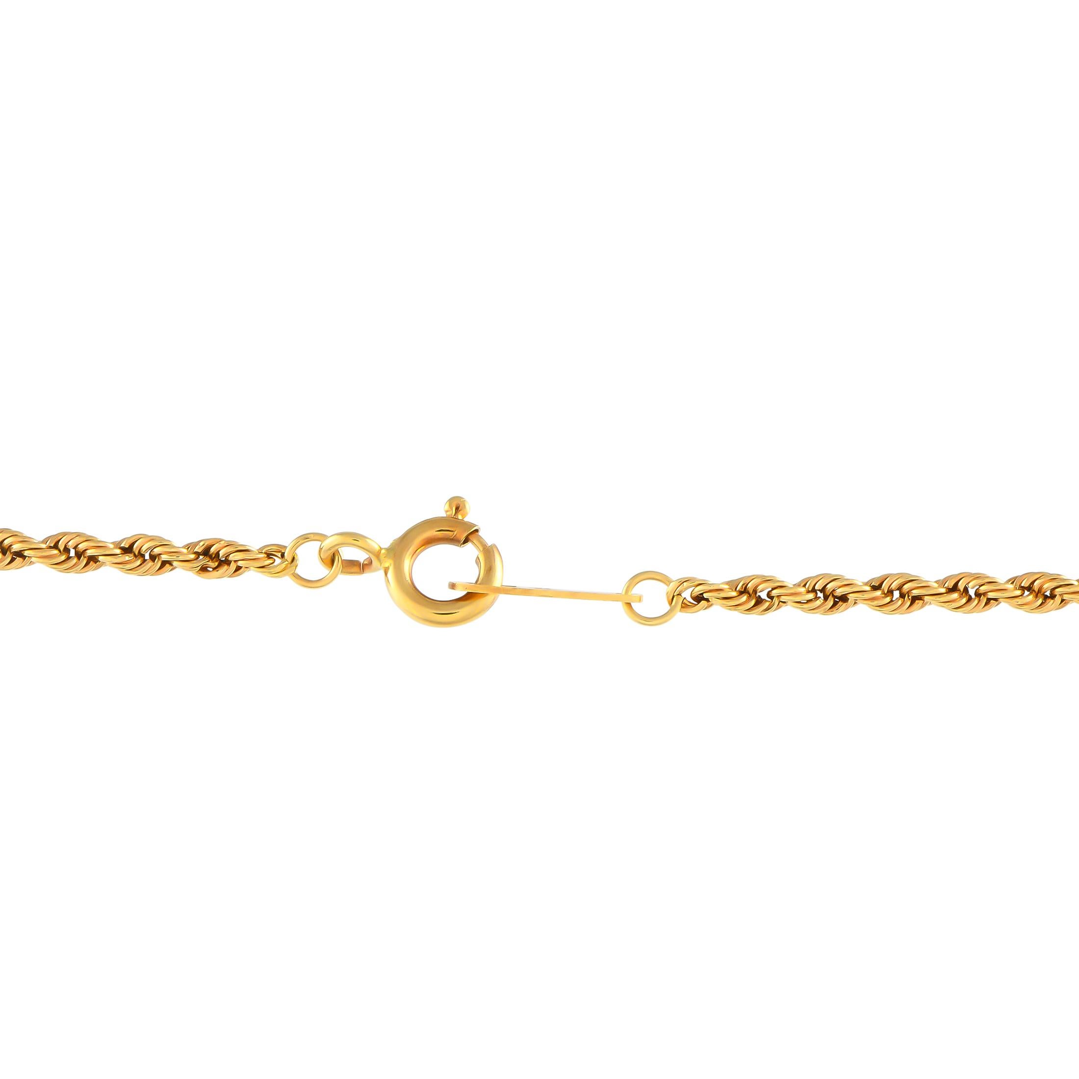 Mixed Cut 18K Yellow Gold Colored Stones Necklace For Sale