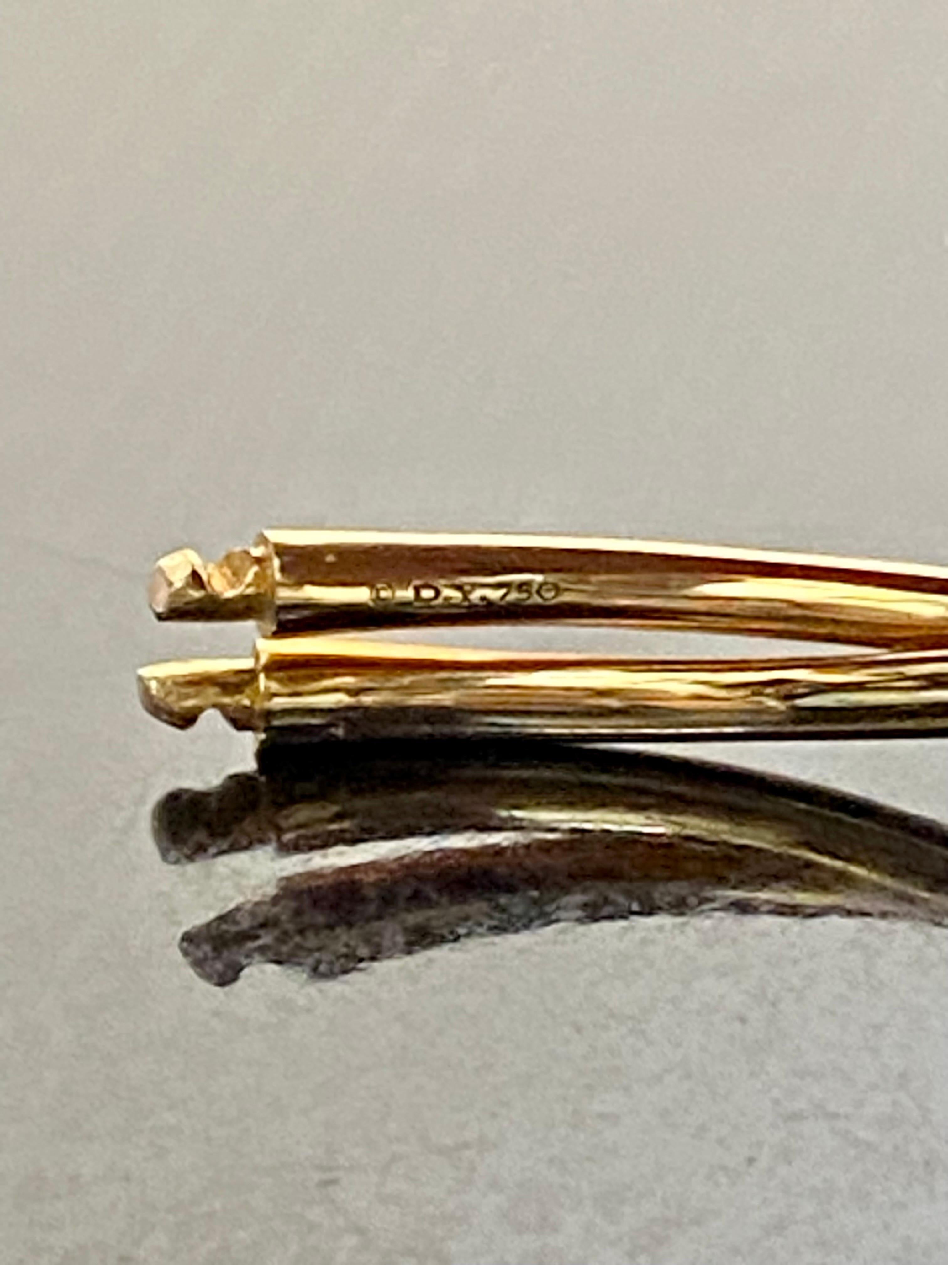 Modern 18K Yellow Gold Continuance Center Twist David Yurman Bracelet