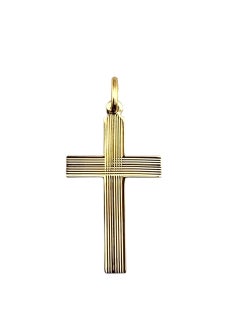 Ciondolo a forma di croce in oro giallo 18K #22382