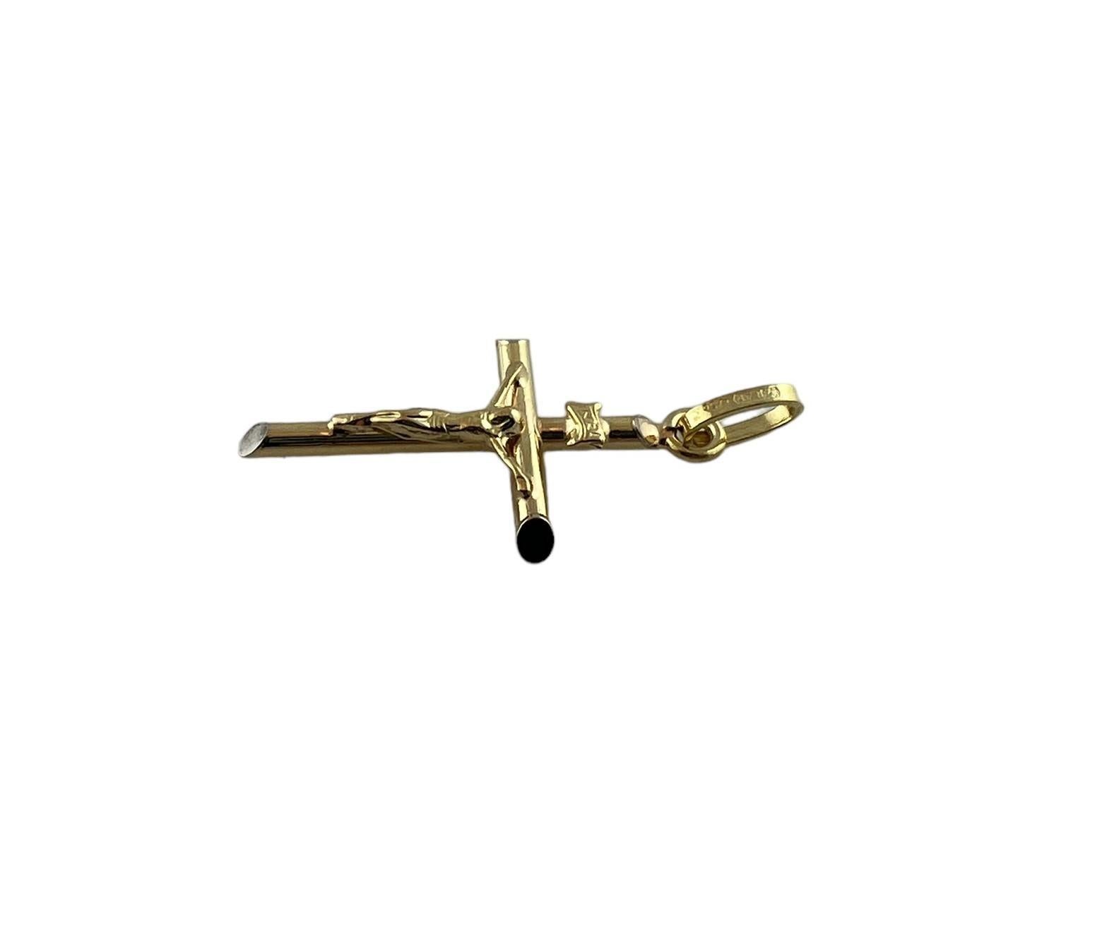 18 Karat Gelbgold Kruzifix-Kreuz-Anhänger #15543 1