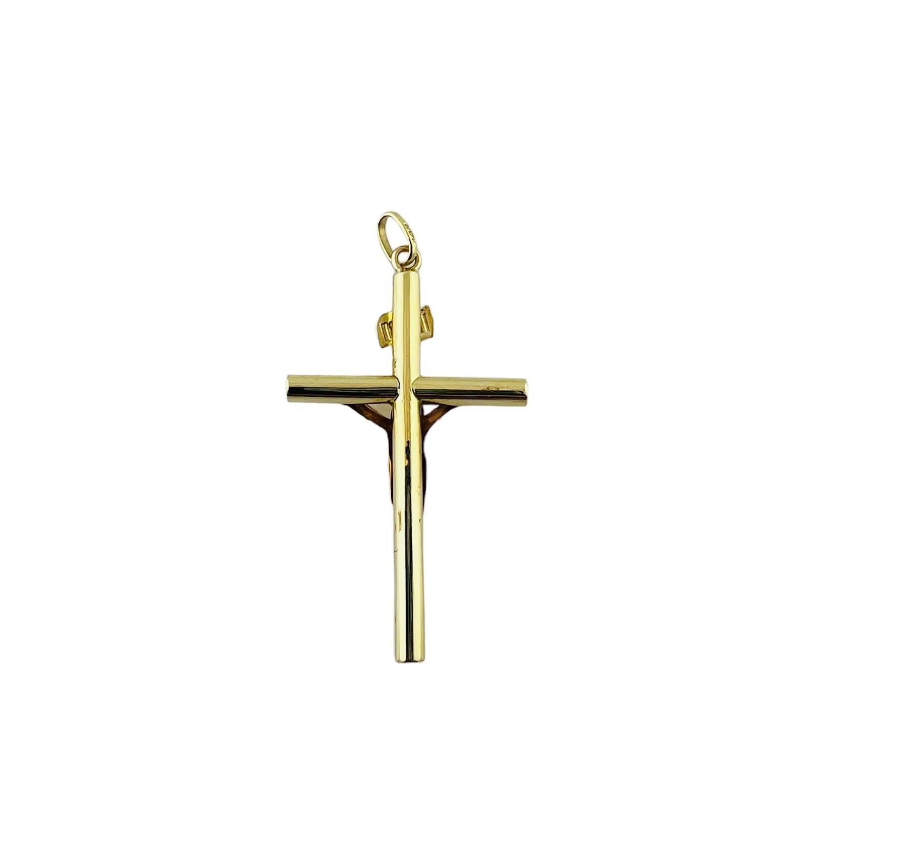 18 Karat Gelbgold Kruzifix-Kreuz-Anhänger #15543 2