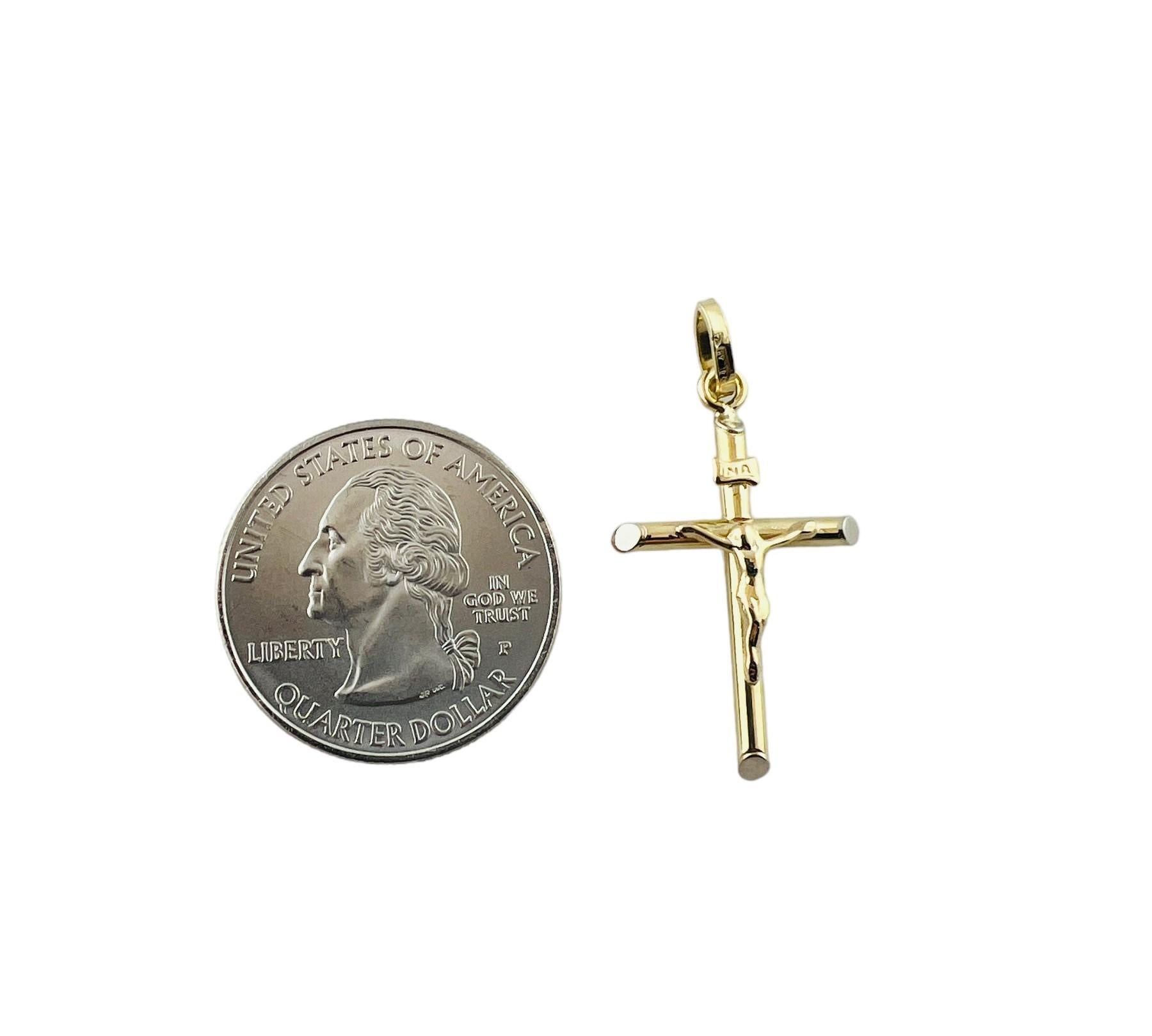 18 Karat Gelbgold Kruzifix-Kreuz-Anhänger #15543 5