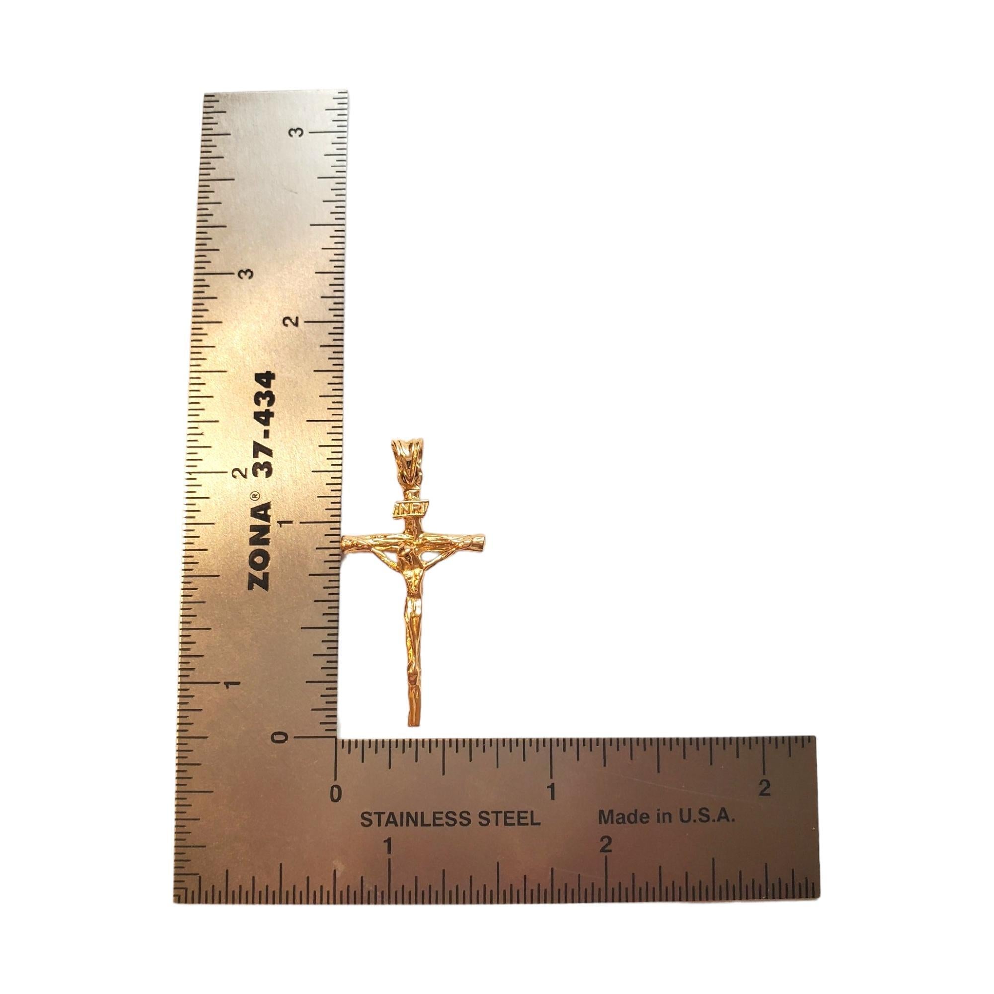  Pendentif crucifix en or jaune 18 carats n° 17510 Pour femmes 