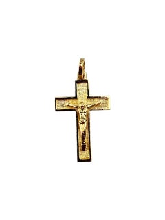 18K Yellow Gold Crucifix Pendant #21997