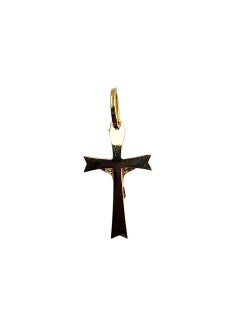 18K Yellow Gold Crucifix Pendant #22738