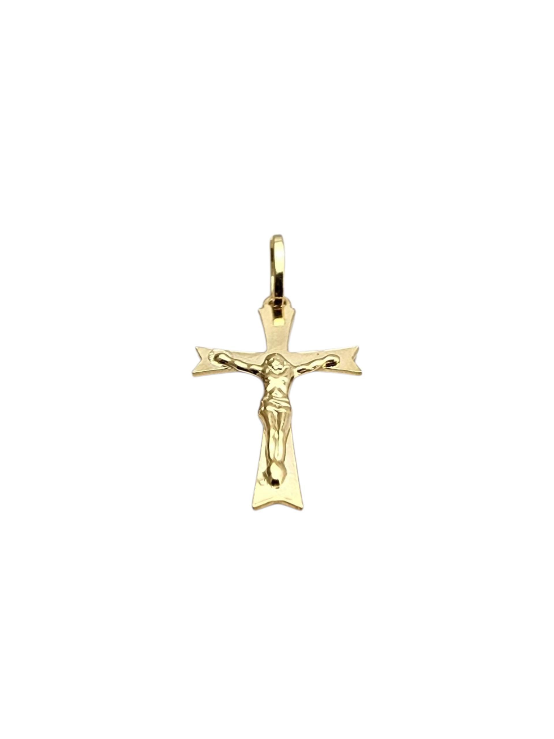 De las mujeres Colgante Crucifijo de oro amarillo de 18 quilates #22738 en venta