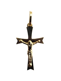 Ciondolo Crocifisso in oro giallo 18K #22738