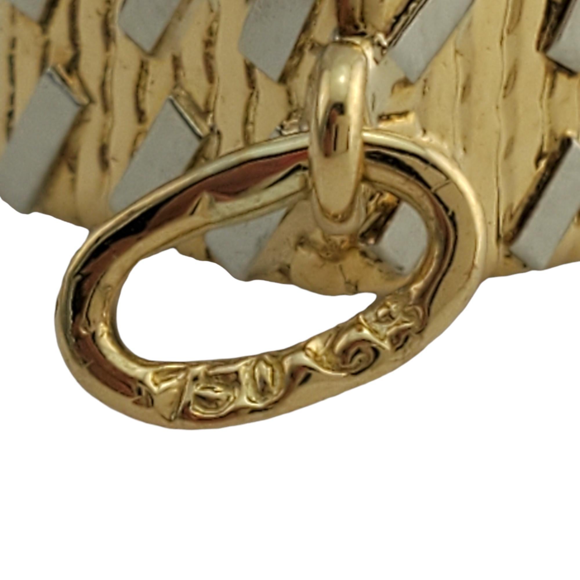 18K Yellow Gold Cuckoo Clock Charm In Good Condition In Washington Depot, CT