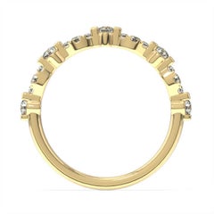 18 Karat Gelbgold Dalia Diamantring '1/4 Ct. „Cow's