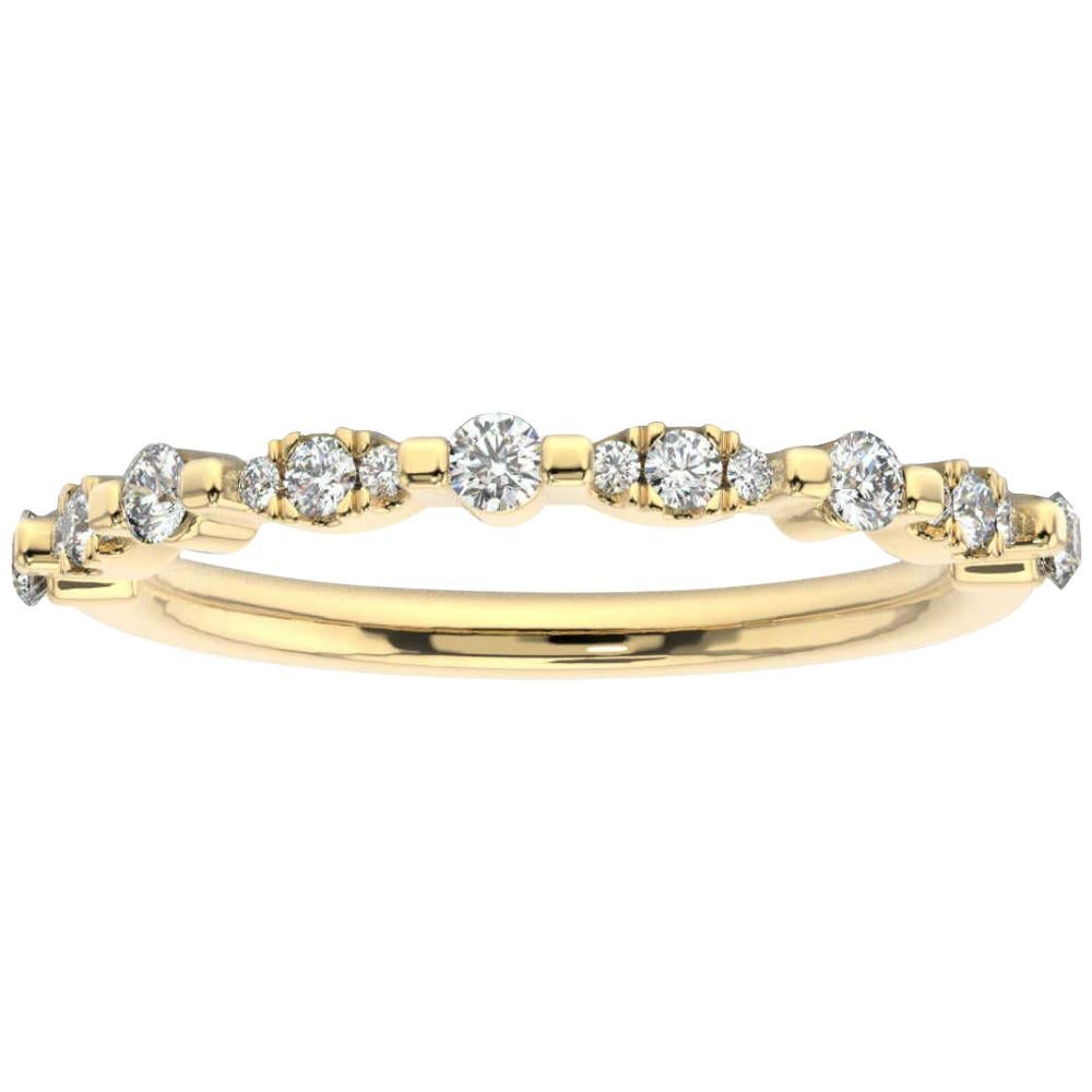 18K Yellow Gold Dalia Diamond Ring '1/4 Ct. Tw' For Sale
