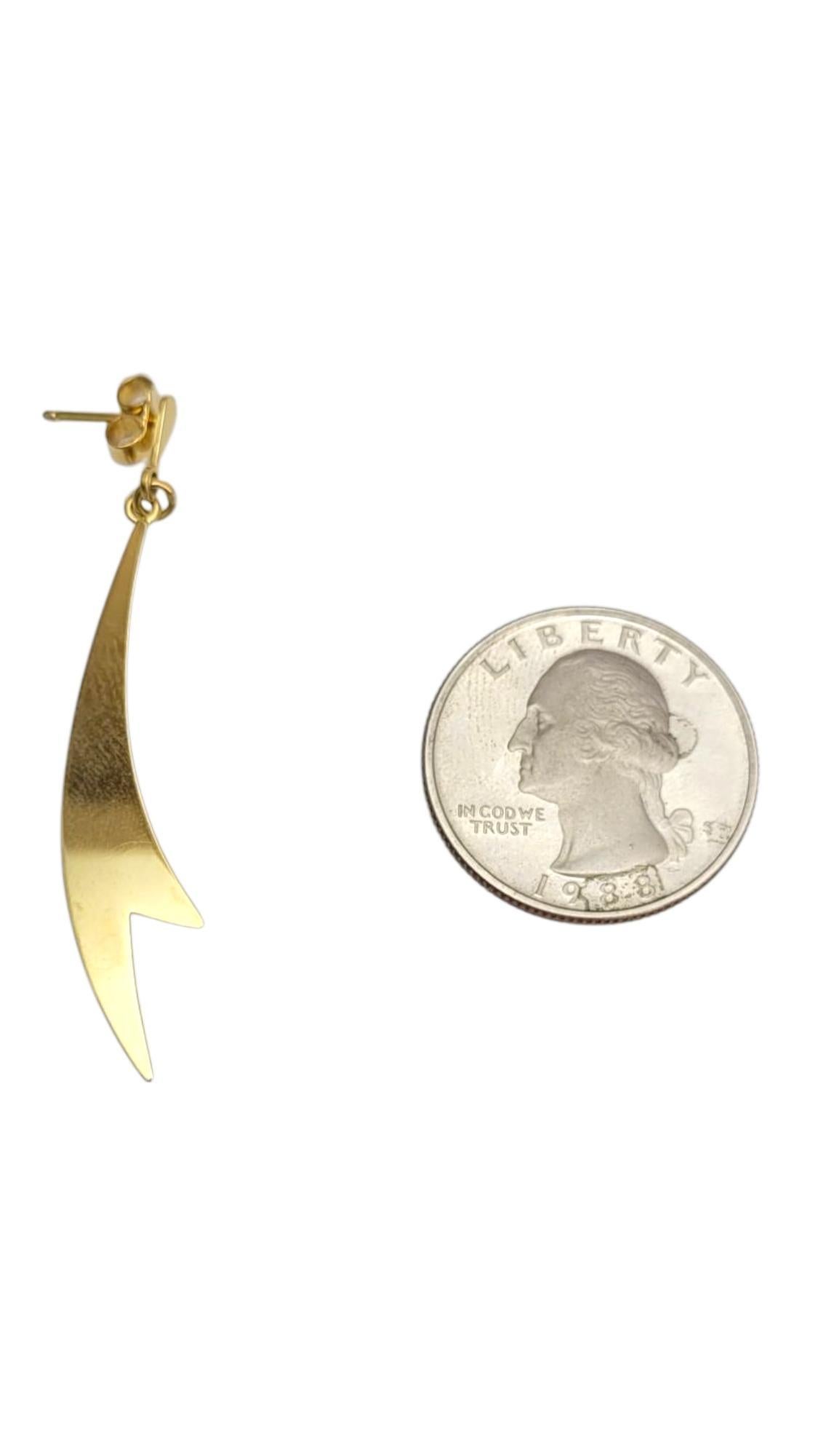 De las mujeres 18K Yellow Gold Dangle Earrings #21640 en venta