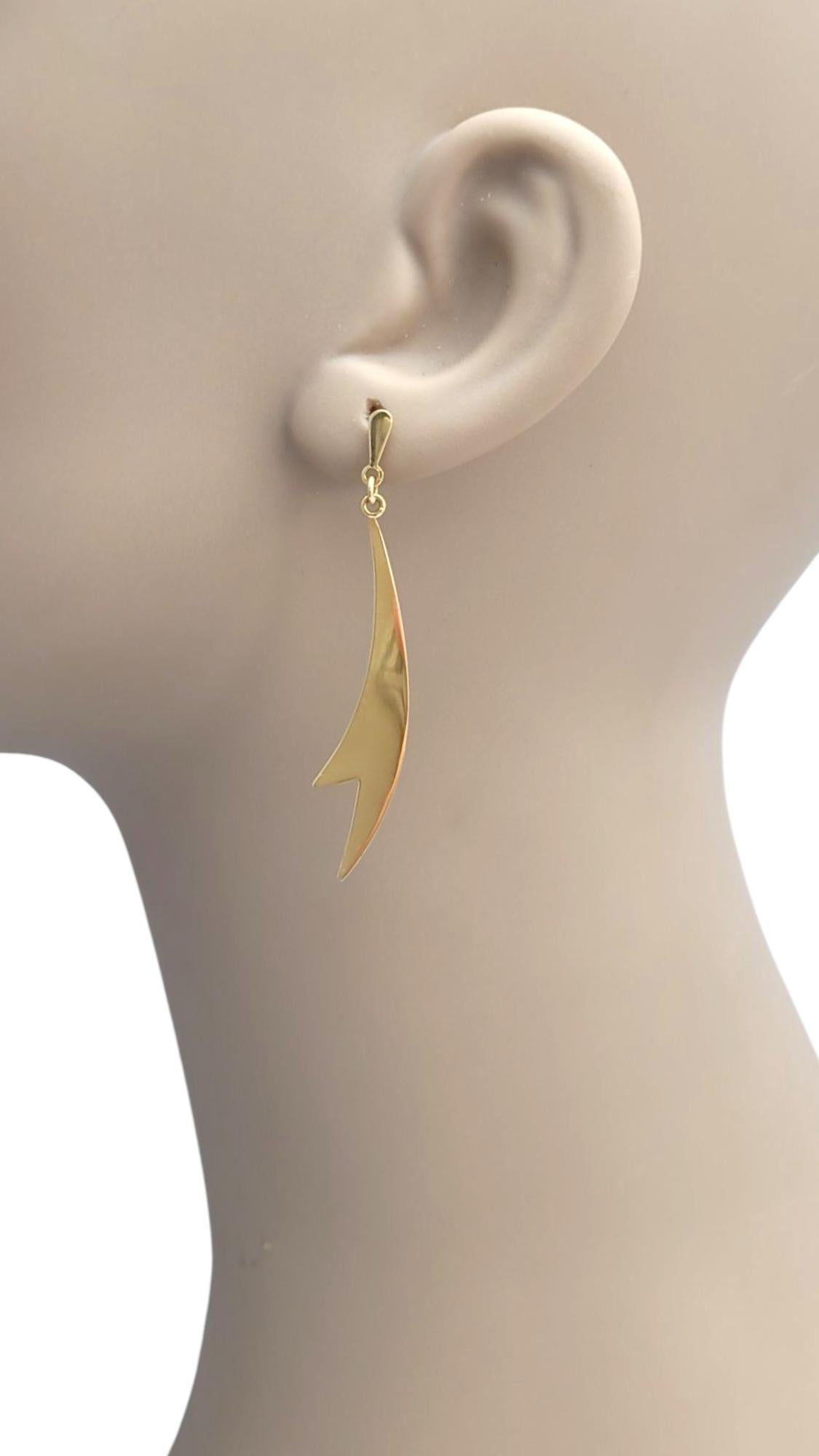 18K Yellow Gold Dangle Earrings #21640 en venta 1