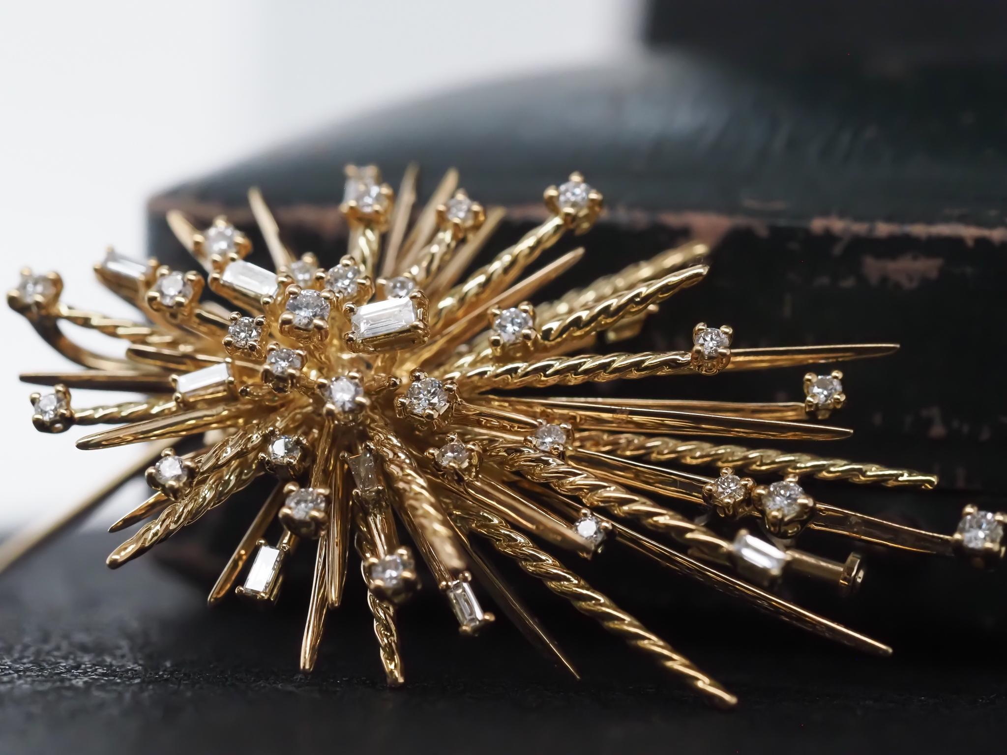 David Yurman Supernova Broche/ Pendentif en or jaune 18 carats Bon état - En vente à Hicksville, NY