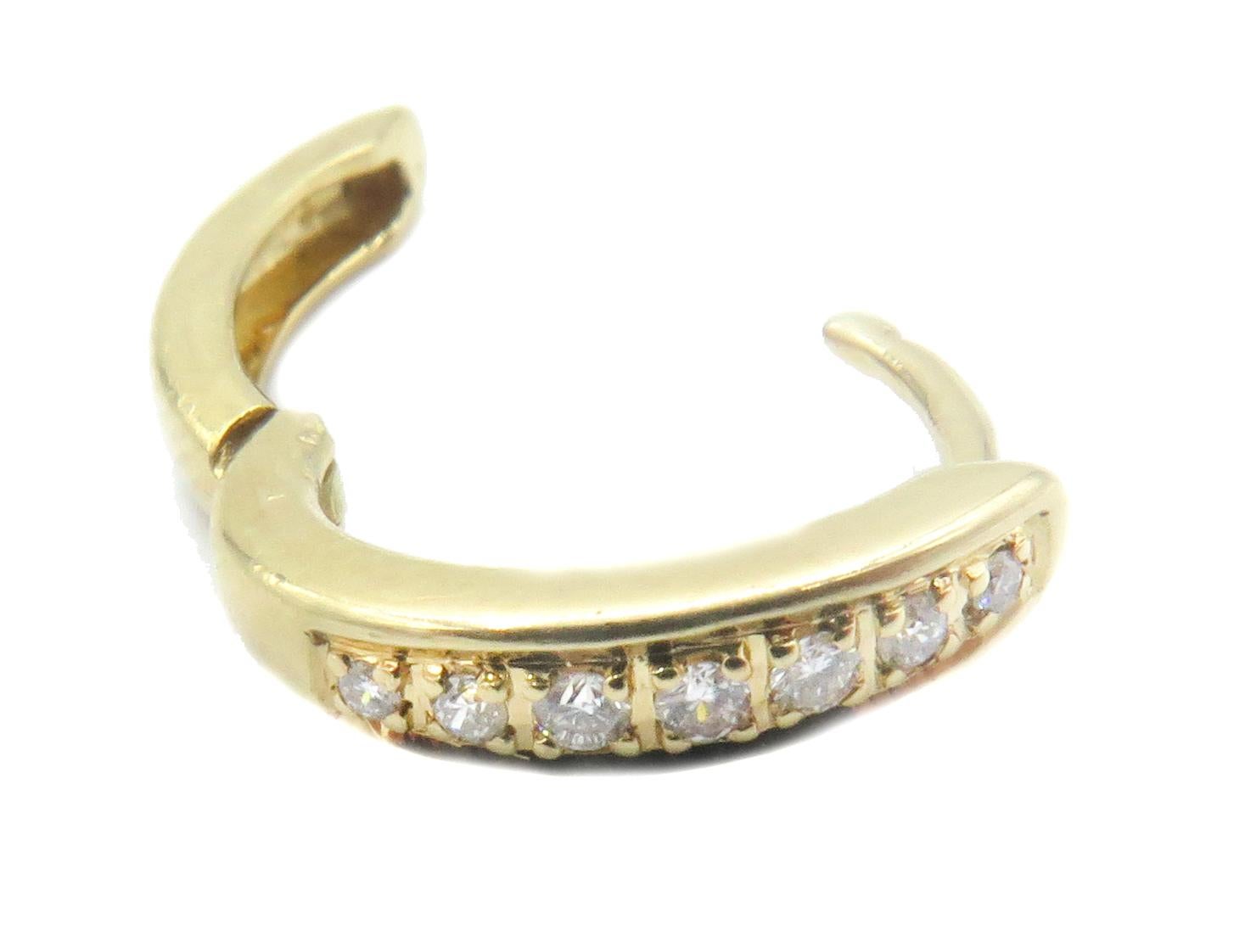 Di Modolo Boucles d'oreilles Tempia en or jaune 18 carats et diamants Pour femmes en vente