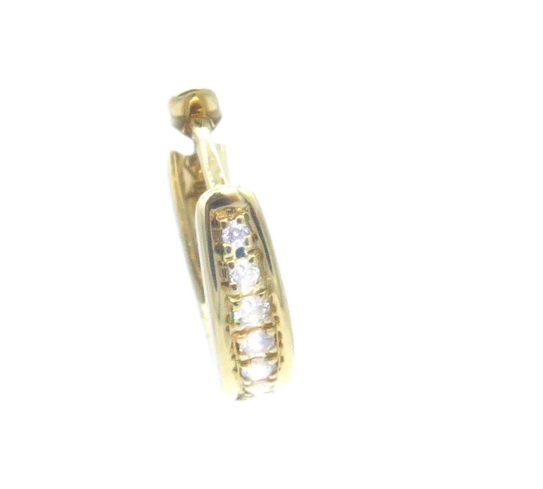 18 Karat Yellow Gold Di Modolo Tempia Diamond Earrings For Sale 1