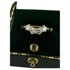 18K Yellow Gold & Diamond (0.60ct) Contour U-Shaped Wishbone Fitted Wedding Band