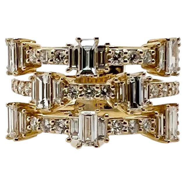 IF and Co Massimo 1 Row Diamond Eternity Ring 7 Estate 18k Gold Ben