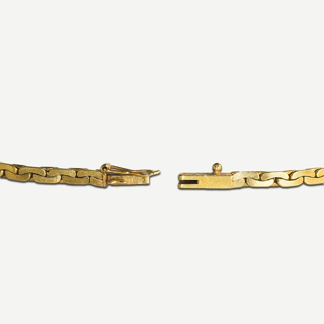 18K Yellow Gold Diamond and Emerald Bracelet 8.8g 2