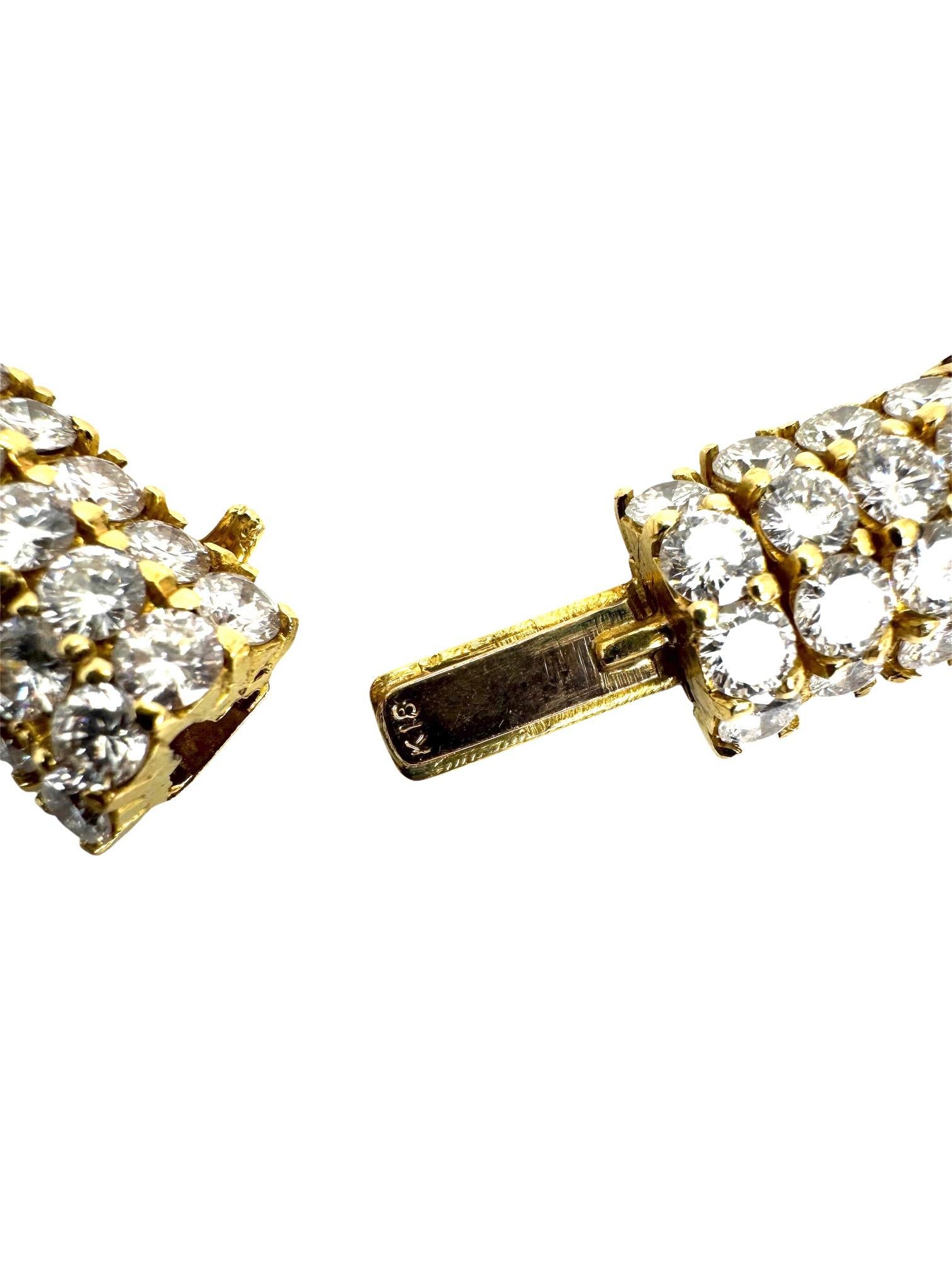 Collana e bracciale in oro giallo 18K con diamanti e rubini in vendita 2
