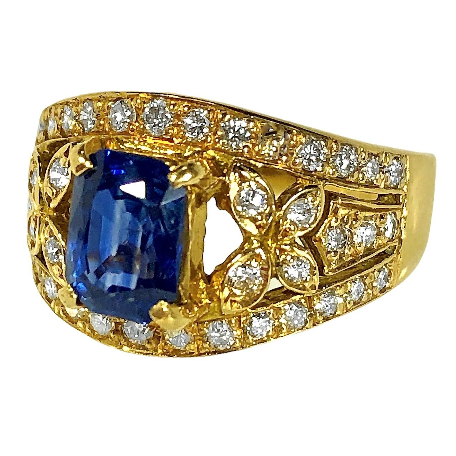 grt blue sapphire ring