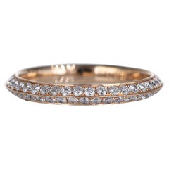 Anillo de oro amarillo de 18 quilates con diamantes