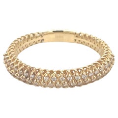 18K Yellow Gold Diamond Band Ring
