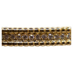 18k Yellow Gold Diamond Bangle Bracelet