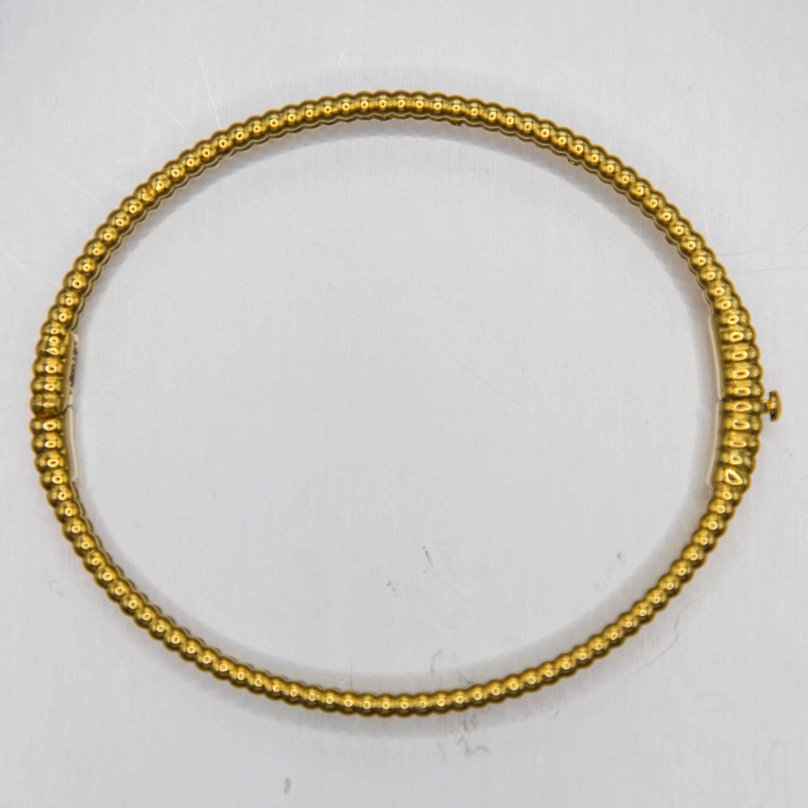 18k Gelbgold Diamant-Armreif im Angebot 1