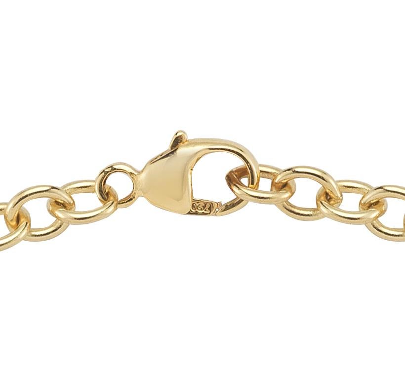 18 Karat Yellow Gold Diamond Bar Bracelet In New Condition For Sale In New York, NY