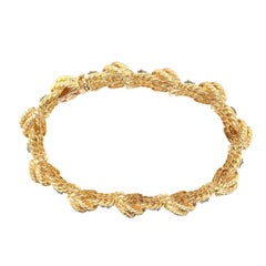18 Karat Yellow Gold and Diamond Bracelet