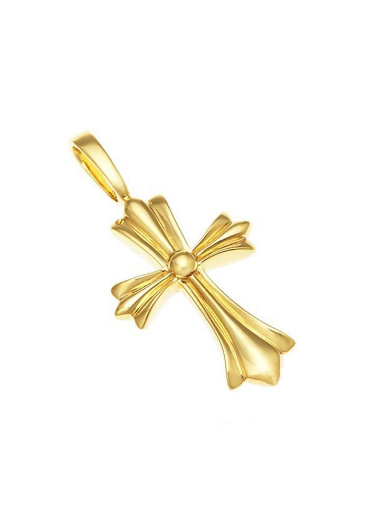 Enhance your jewelry collection with this exquisite 18K yellow gold diamond cross pendant top. Crafted with precision, this pendant features a stunning 0.43 carat diamond set in a beautifully detailed cross design.

DETAILS:

* SKU: cin473
*