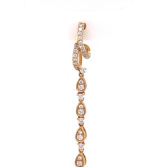 18k Yellow Gold Diamond Dangle Earrings and South Sea Pearl