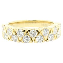 18K Yellow Gold Diamond Dress Ring