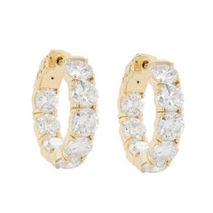 18 Karat Gelbgold Diamant-Ohrringe