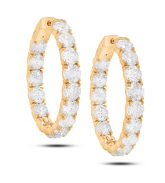 18 Karat Gelbgold Diamant-Ohrringe
