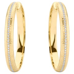 18K Yellow Gold Diamond Earrings