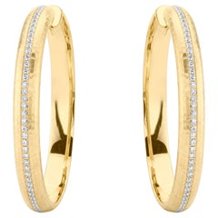 18K Yellow Gold Diamond Earrings