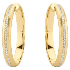 18K Yellow Gold Diamond Earrings