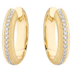 18k Yellow Gold Diamond Earrings