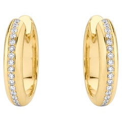 18K Yellow Gold Diamond Earrings 18K Yellow Gold Diamond Earrings