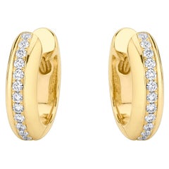 18 Karat Gelbgold Diamant-Ohrringe