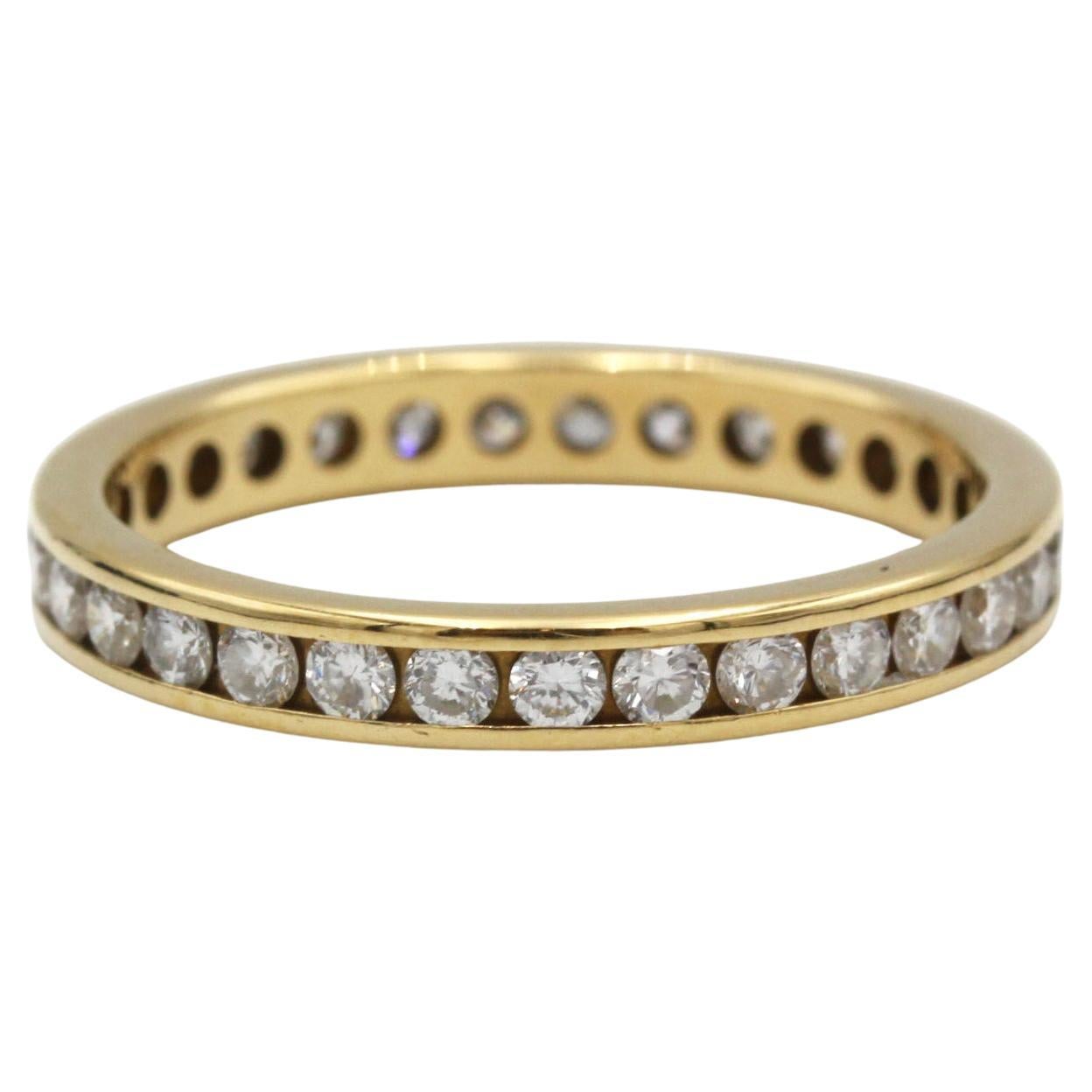18K Gelbgold Diamant Eternity Band - 31 Diamanten (0,60 ct)